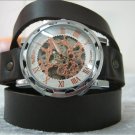 Handmade Leather Wrap Bracelet Watch with a lovely pattern WORLDWIDE FREE SHIPPING