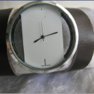 Leather Wrap Bracelet leather Watch with a brown real leather band with a lovely pattern FREE SHIP