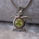 Four Leaf Clover necklace Handmade Saint Patrick Irish shamrock 4 Four Leaf Lucky Clover