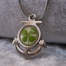 Four Leaf Clover necklace Handmade Saint Patrick Irish shamrock 4 Four Leaf Lucky Clover