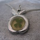 Four Leaf Clover necklace Handmade Saint Patrick Irish shamrock 4 Four Leaf Lucky Clover