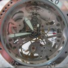 Steampunk skeleton Mechanical Watch Genuine leather Watch with a full skeleton pattern Free Ship