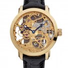 Steampunk skeleton Mechanical Watch Genuine leather Watch with a full skeleton pattern Free Ship