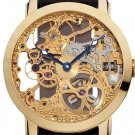 Steampunk skeleton Mechanical Watch Genuine leather Watch with a full skeleton pattern Free Ship