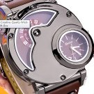 Steampunk skeleton Mechanical Watch Genuine leather Watch with a full skeleton pattern Free Ship