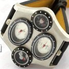 Steampunk skeleton Mechanical Watch Genuine leather Watch with a full skeleton pattern Free Ship