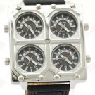 Steampunk skeleton Mechanical Watch Genuine leather Watch with a full skeleton pattern Free Ship