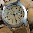 Leather Wrap Bracelet leather Watch with a brown real leather band with a lovely pattern FREE SHIP