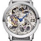 Steampunk skeleton Mechanical Watch Genuine leather Watch with a full skeleton pattern Free Ship