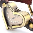 Steampunk skeleton Mechanical Watch Genuine leather Watch with a full skeleton pattern Free Ship