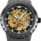 Steampunk skeleton Mechanical Watch Genuine leather Watch with a full skeleton pattern Free Ship
