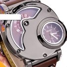 Steampunk skeleton Mechanical Watch Genuine leather Watch with a full skeleton pattern Free Ship