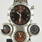 Steampunk skeleton Mechanical Watch Genuine leather Watch with a full skeleton pattern Free Ship
