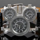 Steampunk skeleton Mechanical Watch Genuine leather Watch with a full skeleton pattern Free Ship