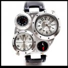 Steampunk skeleton Mechanical Watch Genuine leather Watch with a full skeleton pattern Free Ship