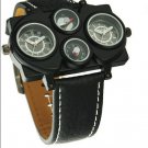 Steampunk skeleton Mechanical Watch Genuine leather Watch with a full skeleton pattern Free Ship