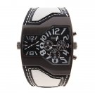 Steampunk skeleton Mechanical Watch Genuine leather Watch with a full skeleton pattern Free Ship
