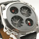 Steampunk skeleton Mechanical Watch Genuine leather Watch with a full skeleton pattern Free Ship