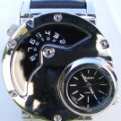 Steampunk skeleton Mechanical Watch Genuine leather Watch with a full skeleton pattern Free Ship