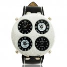 Steampunk skeleton Mechanical Watch Genuine leather Watch with a full skeleton pattern Free Ship