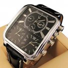 Steampunk skeleton Mechanical Watch Genuine leather Watch with a full skeleton pattern Free Ship