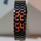 Leather Wrap Bracelet leather Watch with a brown real leather band with a lovely pattern FREE SHIP