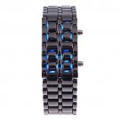 Leather Wrap Bracelet leather Watch with a brown real leather band with a lovely pattern FREE SHIP