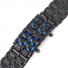 Leather Wrap Bracelet leather Watch with a brown real leather band with a lovely pattern FREE SHIP