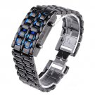 Leather Wrap Bracelet leather Watch with a brown real leather band with a lovely pattern FREE SHIP