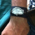 Wave Wavy Time Warp Leather Wrap Dali Fluid Watch