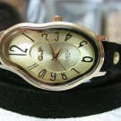 Men Women Bracelet Leather Wrap Wrist Cuff Watch Skeleton Mechanical Army watch