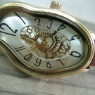 Men Women Bracelet Leather Wrap Wrist Cuff Watch Skeleton Mechanical Army watch