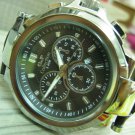 Men Women Bracelet Leather Wrap Wrist Cuff Watch Skeleton Mechanical Army watch