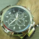 Men Women Bracelet Leather Wrap Wrist Cuff Watch Skeleton Mechanical Army watch