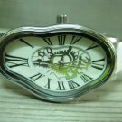 Men Women Bracelet Leather Wrap Wrist Cuff Watch Skeleton Mechanical Army watch