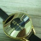 Men Women Bracelet Leather Wrap Wrist Cuff Watch Skeleton Mechanical Army watch