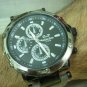 Silver Gold Men Women Bracelet Leather watch Wrap Wrist Watch Skeleton Mechanical steampunk Army