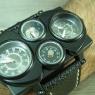 Men Women Bracelet Leather Wrap Wrist Cuff Watch Skeleton Mechanical Army watch