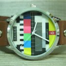 Men Women Bracelet Leather Wrap Wrist Cuff Watch Skeleton Mechanical Army watch