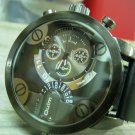 Men Women Bracelet Leather Wrap Wrist Cuff Watch Skeleton Mechanical Army watch