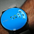 Men Women Bracelet Leather Wrap Wrist Cuff Watch Skeleton Mechanical Army watch