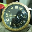 Men Women Bracelet Leather Wrap Wrist Cuff Watch Skeleton Mechanical Army watch