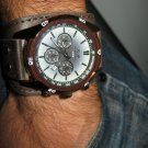 Men Women Bracelet Leather Wrap Wrist Cuff Watch Skeleton Mechanical Army watch