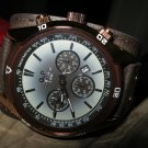 Men Women Bracelet Leather Wrap Wrist Cuff Watch Skeleton Mechanical Army watch