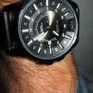 Men Women Bracelet Leather Wrap Wrist Cuff Watch Skeleton Mechanical Army watch