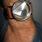 Men Women Bracelet Leather Wrap Wrist Cuff Watch Skeleton Mechanical Army watch