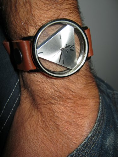 Men Women Bracelet Leather Wrap Wrist Cuff Watch Skeleton Mechanical Army watch