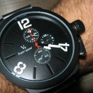Men Women Bracelet Leather Wrap Wrist Cuff Watch Skeleton Mechanical Army watch