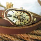 bracelet Watch, Men's watch, women's watch Silver Dali Fluid - Wrist Watch -Leather Watch