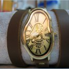 bracelet Watch, Men's watch, women's watch Silver Dali Fluid - Wrist Watch -Leather Watch